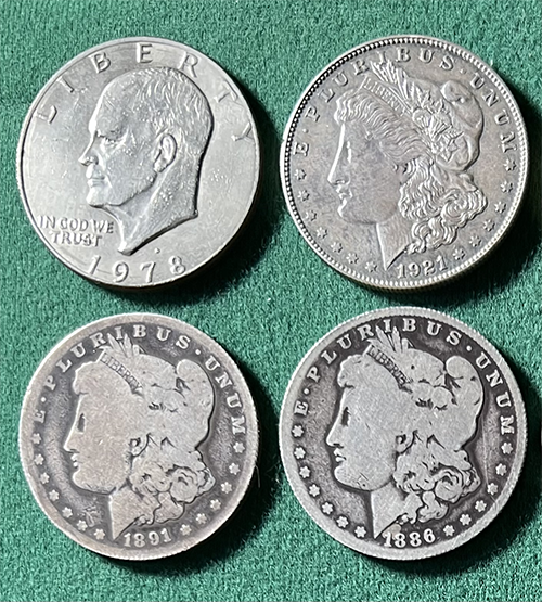 Uncirculated vs soft coins comparison